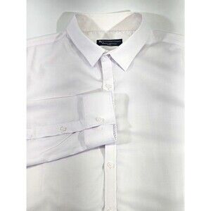 TAILORED‎ ATHLETE Men's XXXL Essential Dress Shirt Button Down White EUC